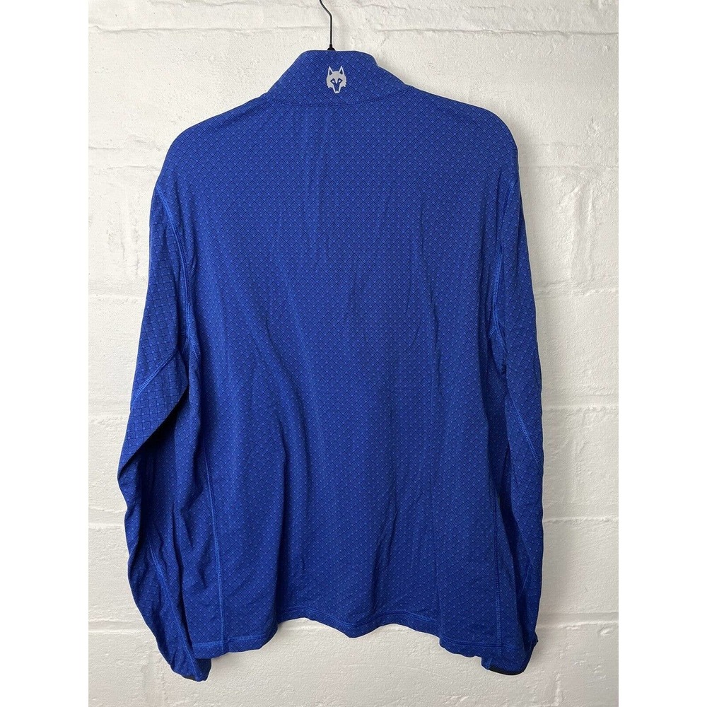Greyson Men’s Long Sleeve Quarter-Zip Pullover in Royal Blue - Picture 3 of 5